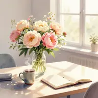 Office Desk Flowers
