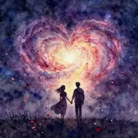 Romantic Galaxy Art