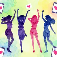 Духтарони наврас рақс мекунанд