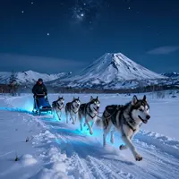 Husky Sledding