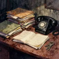 Ufficio vintage misterioso