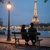 Romantic Paris Scene