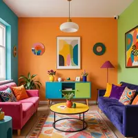 دکوراسیون رنگی اتاق