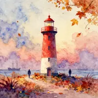 تنہا لائٹ ہاؤس آرٹ