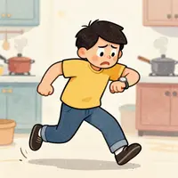 Cartoon Running Character