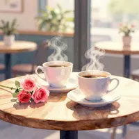 Акварельный кофе