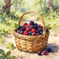 Berry Picking Art