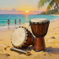 Djembe And Harmonica