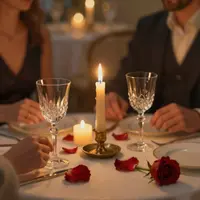 Sham yorug'ida kechki ovqat