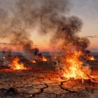 Fiery Landscape