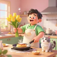 สามีทำอาหาร