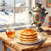 Завтрак с блинами