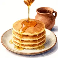 Pannenkoeken met honing