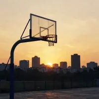 แป้นบาสเกตบอลที่โดดเดี่ยว