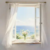 נוף רגוע מהחלון