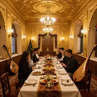 Salão de banquetes caucasiano