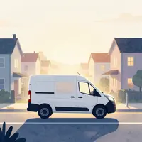 طلوع خورشید در حومه شهر