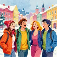 شہر میں موسم سرما کی تفریح