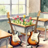 אמנות כיתה לאביב