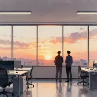 Намои ғуруб дар офис