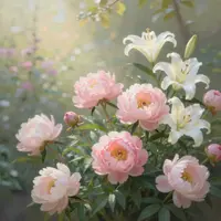 Klidné zahradní scény