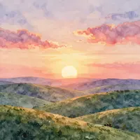 सूर्योदय के परिदृश्य