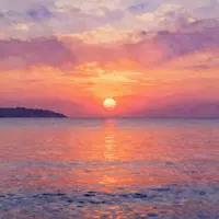 Sonnenuntergang am Meer