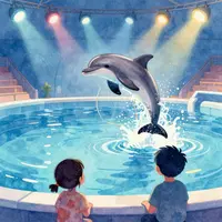 Pertunjukan lumba-lumba