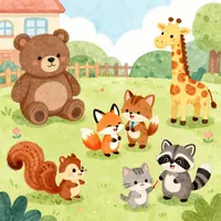 Brincadeiras no jardim