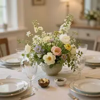 Wiosenna dekoracja stołu