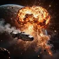 ドラマチックなSFシーン