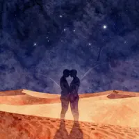 Paysage désert techno