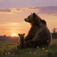 Ojciec i niedźwiadek