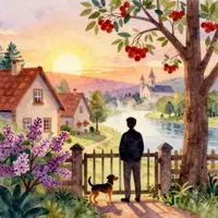 پرسکون دیہاتی زندگی