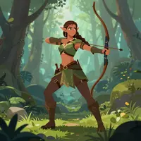 Elfe archère fantasy