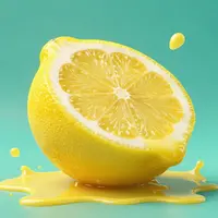 Digitale Kunst Zitrone