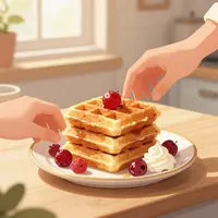 Waffle illüstrasyonu