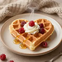 Waffle a cuore