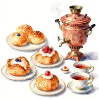 Pastries And Tea