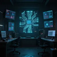 Фон научно-фантастической студии