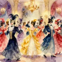 仮面舞踏会のアート