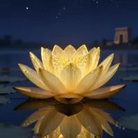 Arte de lótus dourada