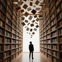 Қияли кітапхана көріністері