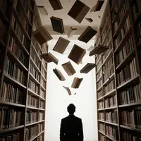 Pemandangan perpustakaan yang memberi inspirasi