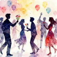 Lelaki memberi bunga