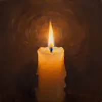 شعله شمع آرام