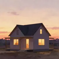 Nhà lúc hoàng hôn