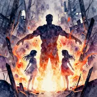 Obrazy ojciec chroniący dzieci