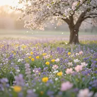 مناظر دشت‌های بهاری