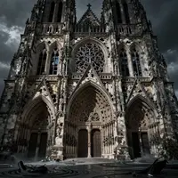 Architettura gotica in rovina